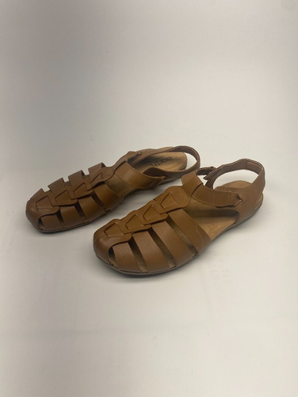 Earth Origins Womens Blake Woven Casual Round Toe Slip-On Sandals Sz 11